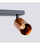Adjustable ceiling lamps - spots - Sollux Plafond WINX 2 black/copper SL.1375 - product 5