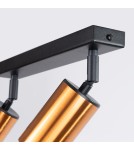 Adjustable ceiling lamps - spots - Sollux Plafond WINX 2 black/copper SL.1375 - product 7