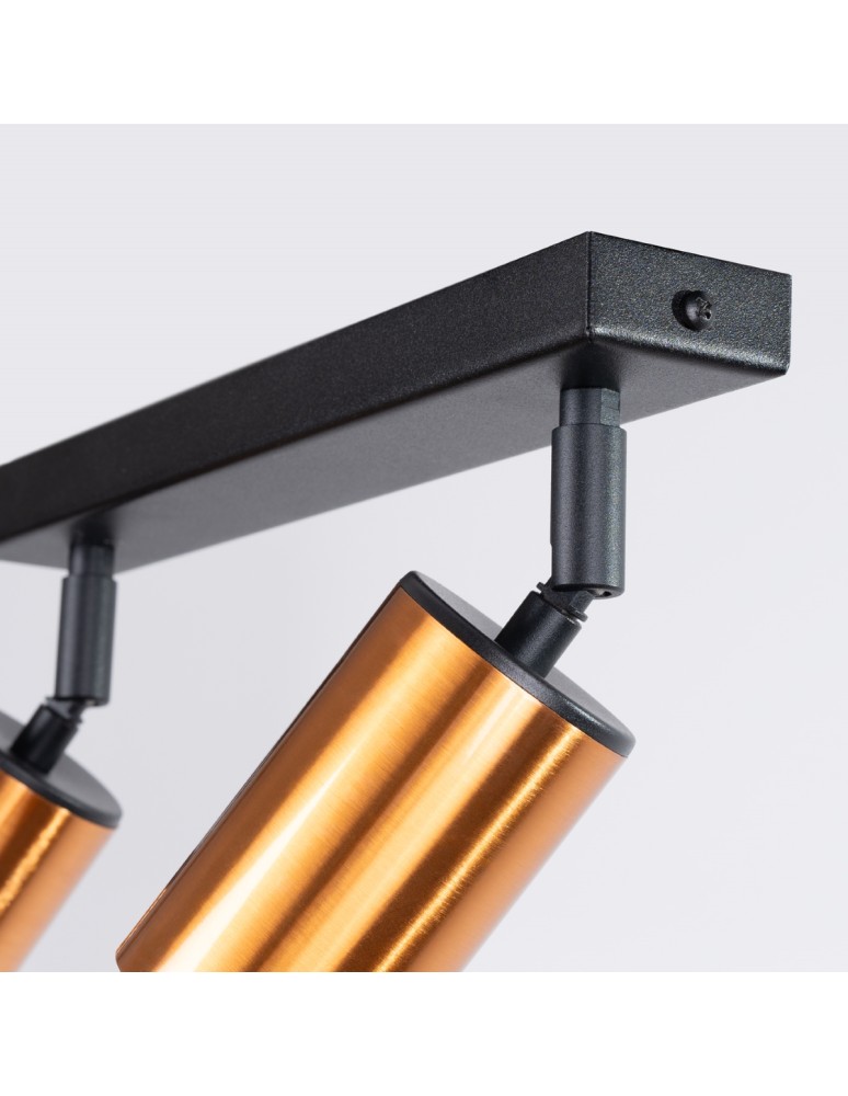 Adjustable ceiling lamps - spots - Sollux Plafond WINX 2 black/copper SL.1375 - product kolory-swiatla.pl 7