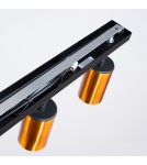 Adjustable ceiling lamps - spots - Sollux Plafond WINX 3 black/copper SL.1376 - product 4