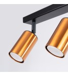 Adjustable ceiling lamps - spots - Sollux Plafond WINX 3 black/copper SL.1376 - product 6