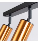 Adjustable ceiling lamps - spots - Sollux Plafond WINX 3 black/copper SL.1376 - product 7