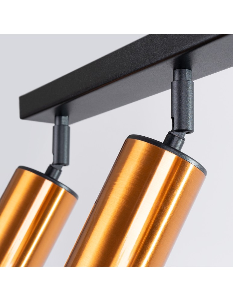 Adjustable ceiling lamps - spots - Sollux Plafond WINX 3 black/copper SL.1376 - product kolory-swiatla.pl 7