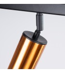 Adjustable ceiling lamps - spots - Sollux Plafond WINX 3 black/copper SL.1376 - product 8