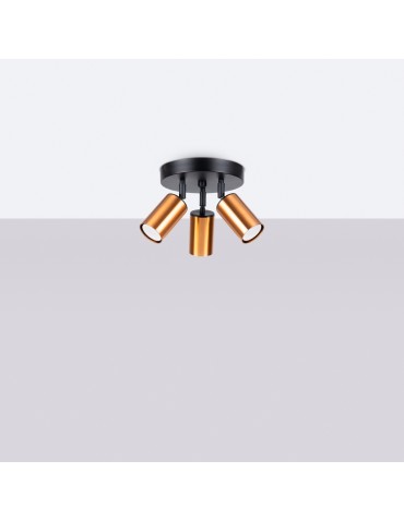 Sollux Plafond WINX 3P black/copper SL.1377 - product 2