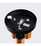 Adjustable ceiling lamps - spots - Sollux Plafond WINX 3P black/copper SL.1377 - product 4