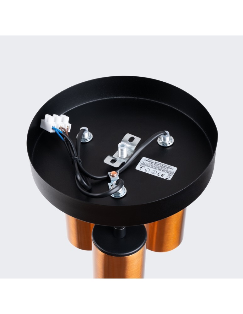 Adjustable ceiling lamps - spots - Sollux Plafond WINX 3P black/copper SL.1377 - product kolory-swiatla.pl 4