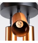 Adjustable ceiling lamps - spots - Sollux Plafond WINX 3P black/copper SL.1377 - product 5