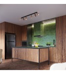 Adjustable ceiling lamps - spots - Sollux Plafond WINX 3P black/copper SL.1377 - product 11