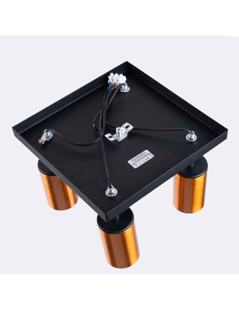 Adjustable ceiling lamps - spots - Sollux Plafond WINX 4 black/copper SL.1378 - product kolory-swiatla.pl 4