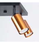 Adjustable ceiling lamps - spots - Sollux Plafond WINX 4 black/copper SL.1378 - product 7