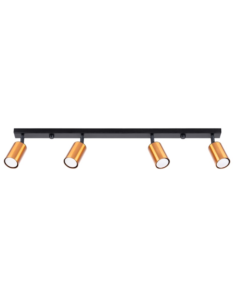 Adjustable ceiling lamps - spots - Sollux Plafond WINX 4L black/copper SL.1379 - product kolory-swiatla.pl 1