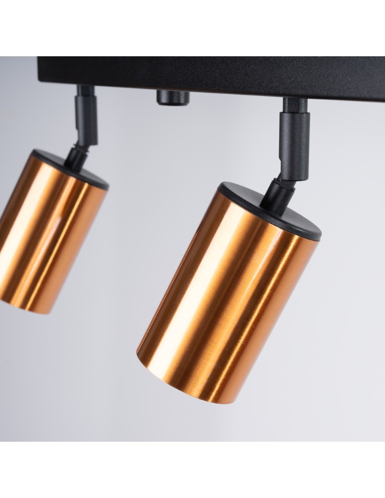 Adjustable ceiling lamps - spots - Sollux Plafond WINX 4L black/copper SL.1379 - product kolory-swiatla.pl 6