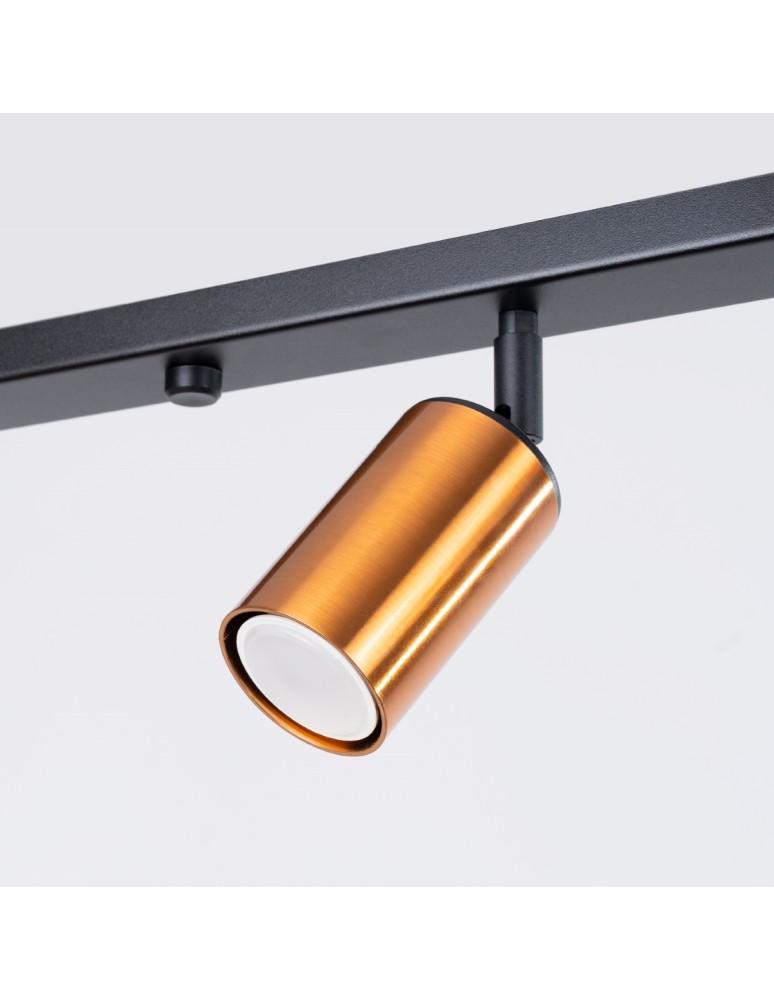 Adjustable ceiling lamps - spots - Sollux Plafond WINX 4L black/copper SL.1379 - product kolory-swiatla.pl 8