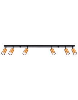 Sollux Plafond WINX 6L black/copper SL.1380