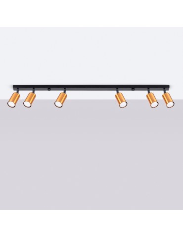 Sollux Plafond WINX 6L black/copper SL.1380 - product 2