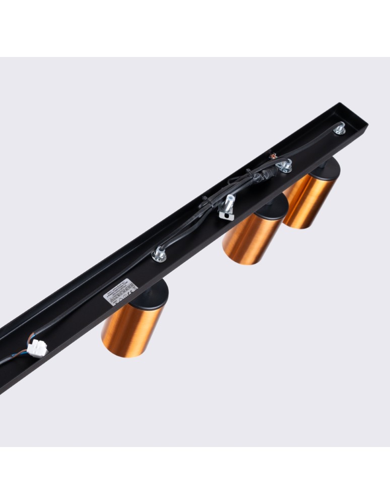 Adjustable ceiling lamps - spots - Sollux Plafond WINX 6L black/copper SL.1380 - product kolory-swiatla.pl 4