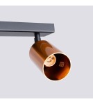Adjustable ceiling lamps - spots - Sollux Plafond WINX 6L black/copper SL.1380 - product 5