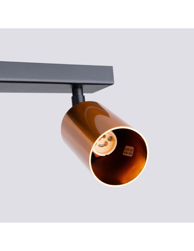Adjustable ceiling lamps - spots - Sollux Plafond WINX 6L black/copper SL.1380 - product kolory-swiatla.pl 5