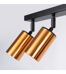 Adjustable ceiling lamps - spots - Sollux Plafond WINX 6L black/copper SL.1380 - product 6