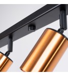 Adjustable ceiling lamps - spots - Sollux Plafond WINX 6L black/copper SL.1380 - product 7