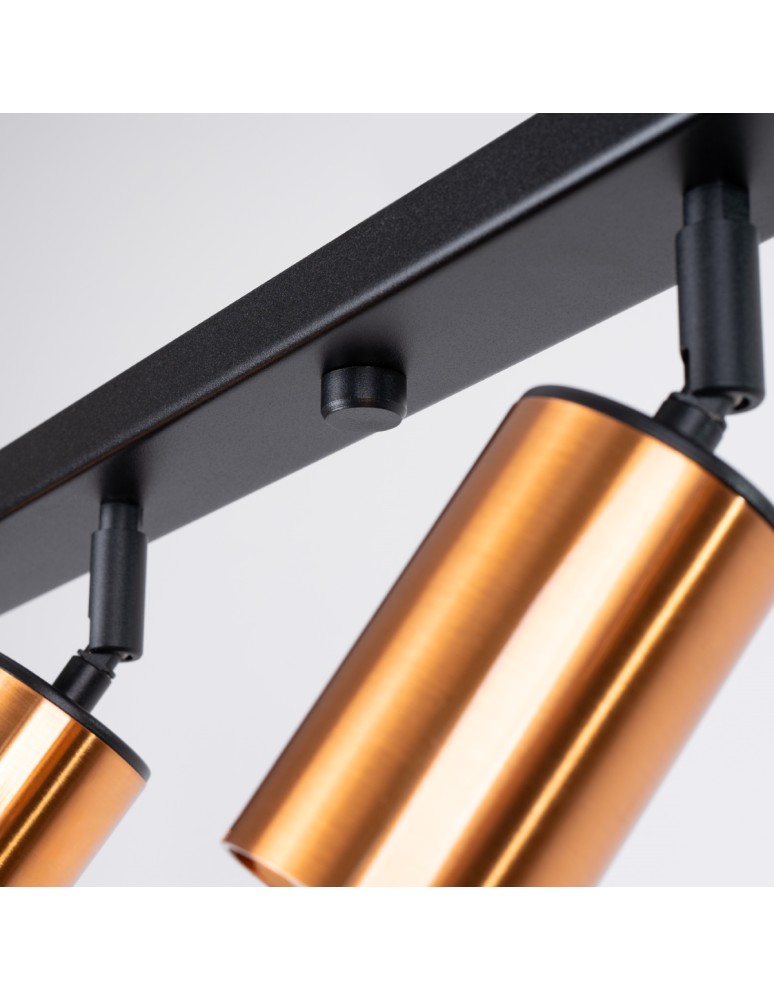 Adjustable ceiling lamps - spots - Sollux Plafond WINX 6L black/copper SL.1380 - product kolory-swiatla.pl 7