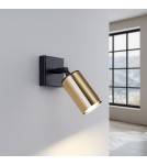 Wall lamps - Sollux Wall lamp WINX black/gold SL.1382 - product 3
