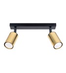 Adjustable ceiling lamps - spots - Sollux Plafond WINX 2 black/gold SL.1383 - product 1