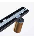 Adjustable ceiling lamps - spots - Sollux Plafond WINX 2 black/gold SL.1383 - product 4