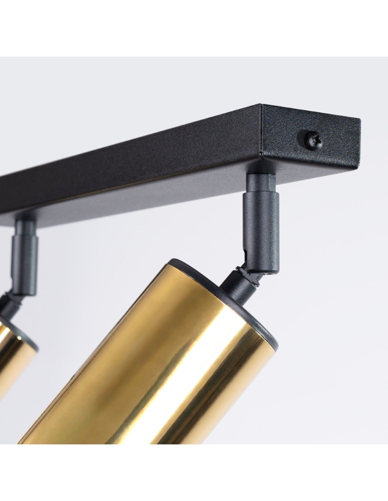 Adjustable ceiling lamps - spots - Sollux Plafond WINX 2 black/gold SL.1383 - product kolory-swiatla.pl 7