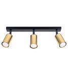 Adjustable ceiling lamps - spots - Sollux Plafond WINX 3 black/gold SL.1384 - product 1