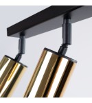 Adjustable ceiling lamps - spots - Sollux Plafond WINX 3 black/gold SL.1384 - product 7