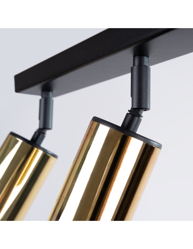 Adjustable ceiling lamps - spots - Sollux Plafond WINX 3 black/gold SL.1384 - product kolory-swiatla.pl 7