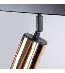 Adjustable ceiling lamps - spots - Sollux Plafond WINX 3 black/gold SL.1384 - product 8