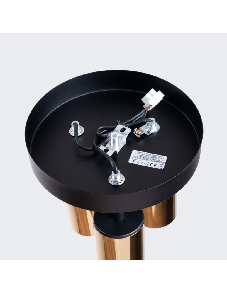 Adjustable ceiling lamps - spots - Sollux Plafond WINX 3P black/gold SL.1385 - product kolory-swiatla.pl 4