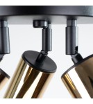 Adjustable ceiling lamps - spots - Sollux Plafond WINX 3P black/gold SL.1385 - product 8