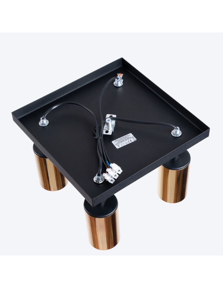 Adjustable ceiling lamps - spots - Sollux Plafond WINX 4 black/gold SL.1386 - product kolory-swiatla.pl 4