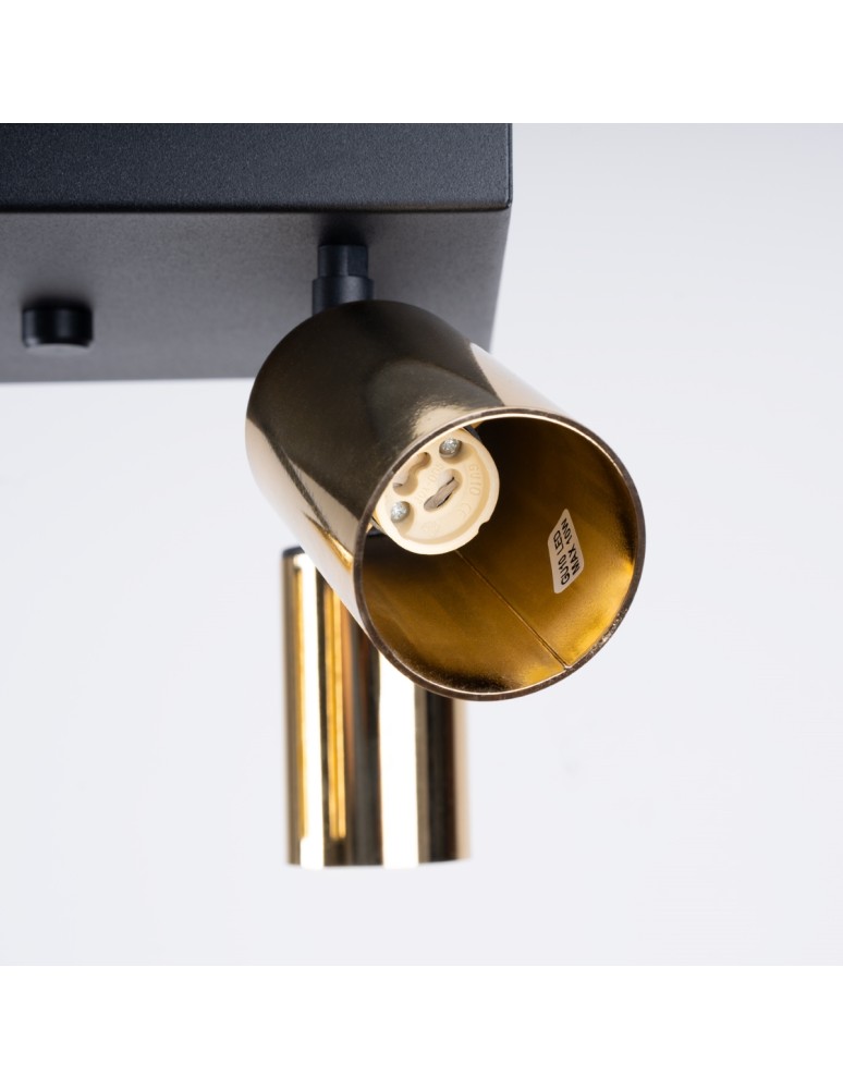 Adjustable ceiling lamps - spots - Sollux Plafond WINX 4 black/gold SL.1386 - product kolory-swiatla.pl 5