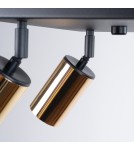 Adjustable ceiling lamps - spots - Sollux Plafond WINX 4 black/gold SL.1386 - product 6