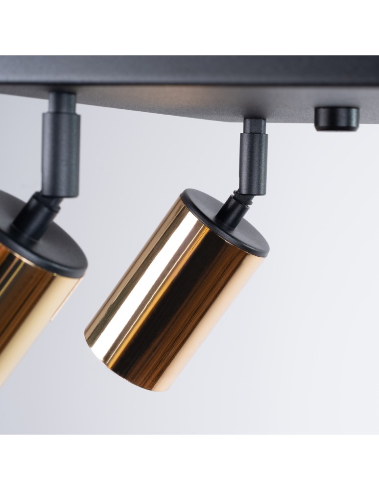 Adjustable ceiling lamps - spots - Sollux Plafond WINX 4 black/gold SL.1386 - product kolory-swiatla.pl 6