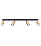 Adjustable ceiling lamps - spots - Sollux Plafond WINX 4L black/gold SL.1387 - product 1