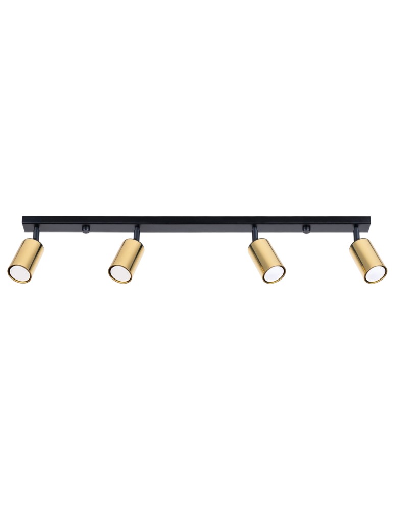 Adjustable ceiling lamps - spots - Sollux Plafond WINX 4L black/gold SL.1387 - product kolory-swiatla.pl 1
