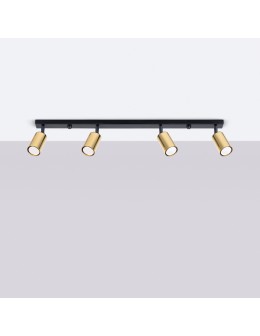 Sollux Plafon WINX 4L czarny/złoty SL.1387 - produkt 2