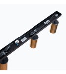 Adjustable ceiling lamps - spots - Sollux Plafond WINX 4L black/gold SL.1387 - product 4