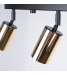 Adjustable ceiling lamps - spots - Sollux Plafond WINX 4L black/gold SL.1387 - product 6