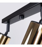 Adjustable ceiling lamps - spots - Sollux Plafond WINX 4L black/gold SL.1387 - product 7