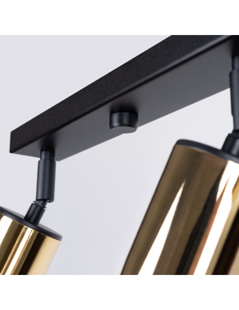 Adjustable ceiling lamps - spots - Sollux Plafond WINX 4L black/gold SL.1387 - product kolory-swiatla.pl 7