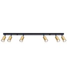 Adjustable ceiling lamps - spots - Sollux Plafond WINX 6L black/gold SL.1388 - product 1