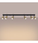 Adjustable ceiling lamps - spots - Sollux Plafond WINX 6L black/gold SL.1388 - product 3