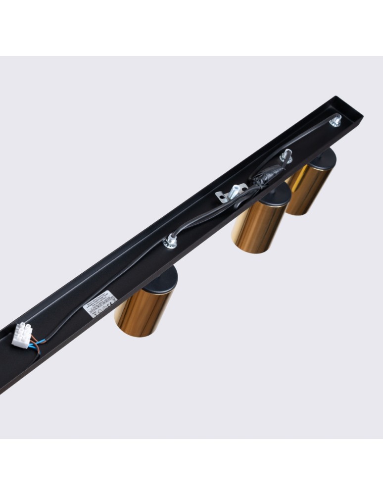 Adjustable ceiling lamps - spots - Sollux Plafond WINX 6L black/gold SL.1388 - product kolory-swiatla.pl 4